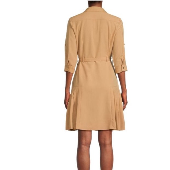 NWT Sharagano Belted Tiered Fit & Flare Minidress size 12 - Picture 2 of 10